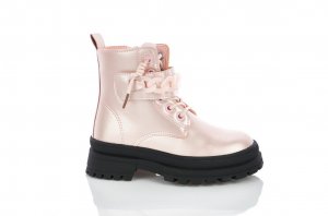 Розовые ботинки зимние для девочек