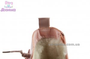 Розовые ботинки зимние для девочек