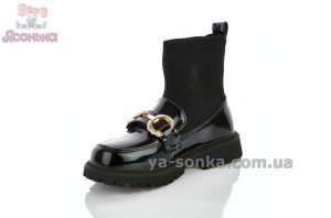 Лоферы з носком для девочки