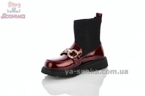 Лоферы з носком для девочки