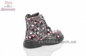 Зимние ботинки "сердечка" для девочек