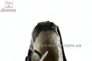 Зимние ботинки "сердечка" для девочек