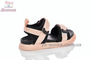 В "рубчик" сандалі для дівчинки