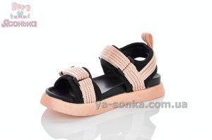 В "рубчик" сандалі для дівчинки