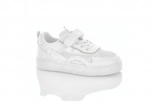 Белые кроссовки сетка девочкам