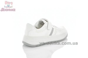 Белые детские кроссовки кеды