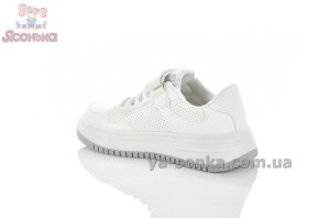 Белые детские кроссовки кеды