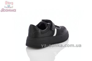 Детские черные кроссовки кеды