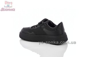 Детские черные кроссовки кеды