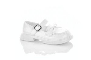 Белые лоферы для девочки