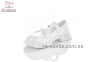 Белые лоферы для девочки