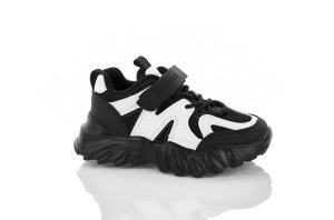 Черно-белые кроссовки детям