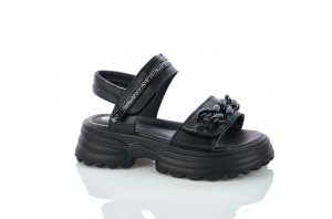 Черные сандалии на девочек