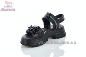 Черные сандалии на девочек