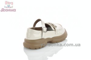 Светлые лоферы для девочки