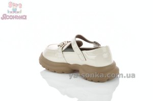 Светлые лоферы для девочки