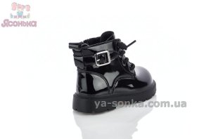 Черные утепленные ботинки девочке