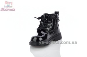 Черные утепленные ботинки девочке