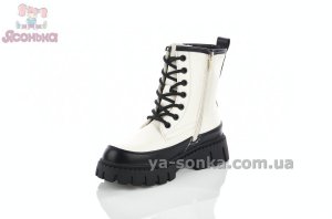 Молочные зимние ботинки девочкам