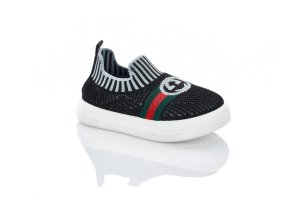 Детские текстильные мокасины