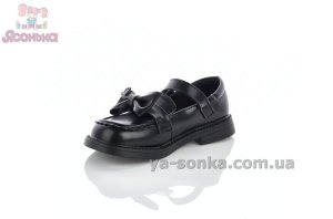 Черные лоферы для девочки