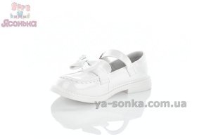 Белые лоферы для девочки