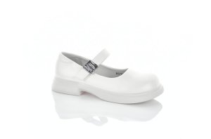 Светлые лоферы для девочки