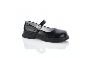 Лоферы черные для девочки