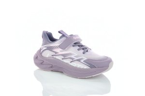 Фиолетовые кроссовки на липучке для девочек