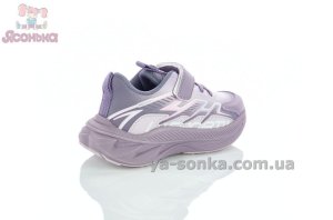 Фиолетовые кроссовки на липучке для девочек