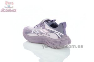 Фиолетовые кроссовки на липучке для девочек