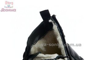 Черные высокие ботинки зимние Clibee девочкам