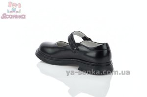 Черные туфли Мэри Джейн для девочек с регулируемыми ремешками