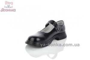 Черные туфли Мэри Джейн для девочек с регулируемыми ремешками
