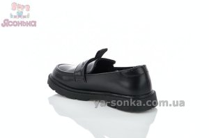 Черные туфли лофери девочкам