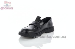 Черные туфли лофери девочкам