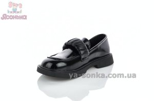 Черные туфли лофери девочкам