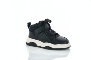Высокие черные кроссовки детям Apawwa
