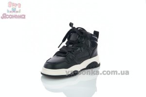 Высокие черные кроссовки детям Apawwa