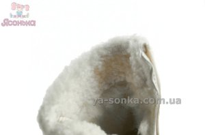 Светлая детская зимняя обувь Clibee для девочек