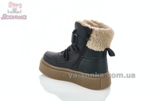 Детские зимние ботинки Clibee черного цвета для девочки