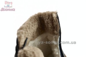 Детские зимние ботинки Clibee черного цвета для девочки