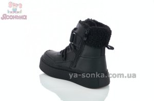 Зимние ботинки Clibee для девочек, черные, с мехом