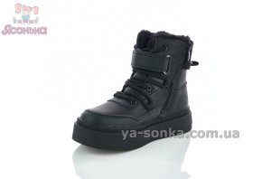 Зимние ботинки Clibee для девочек, черные, с мехом