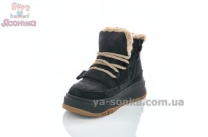 Модные черные ботинки девочкам