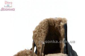 Модные черные ботинки девочкам