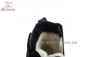 Черные зимние ботинки Clibee спорт-шик для девочек