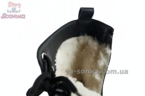 Зимние ботинки Clibee для девочек, черные, с мехом