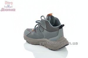 Детские хайтопы серого цвета с флисом бренд Apawwa