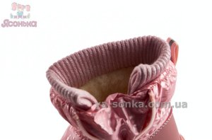 Розовые теплые зимние сапожки Аpawwa для девочек